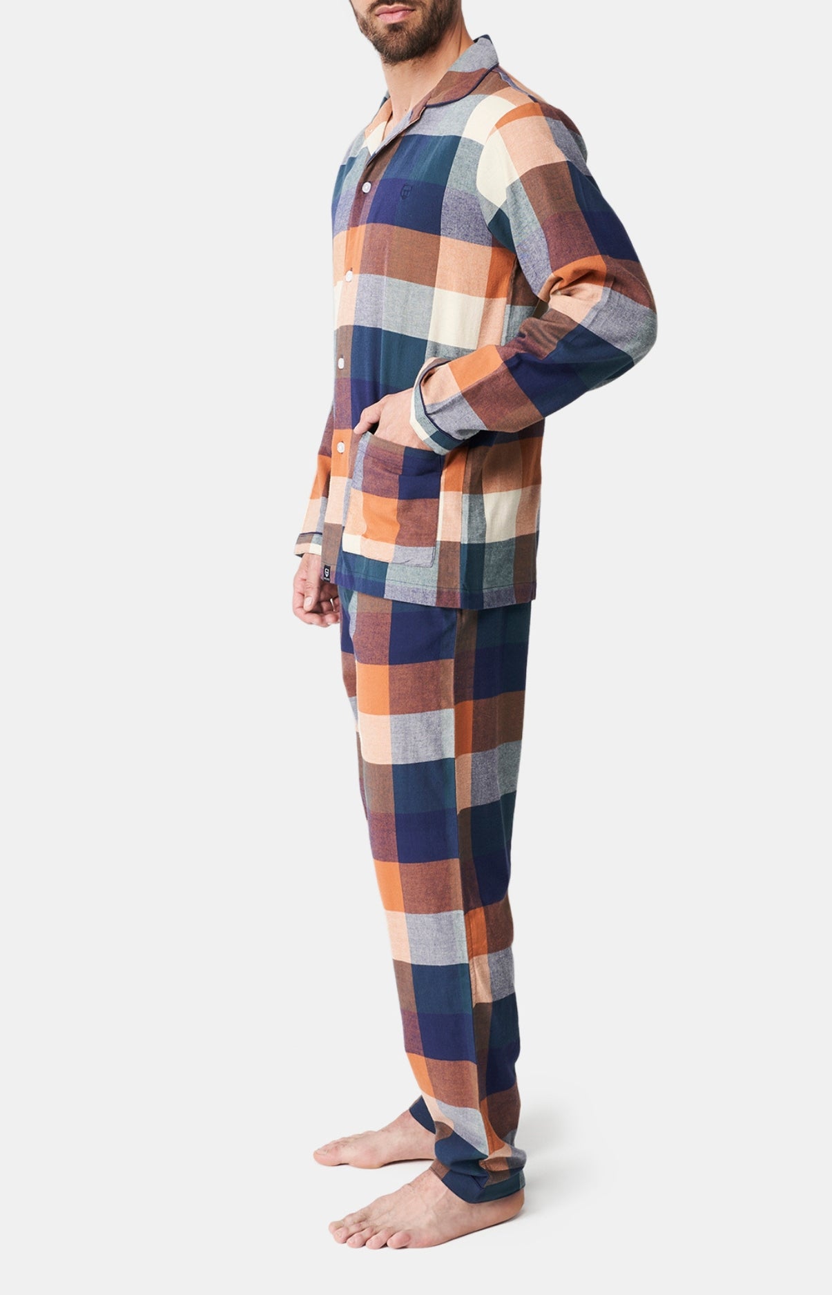 arthur-bob-pyjama-boutonn-carreaux-oslo-vert-pilou image 4