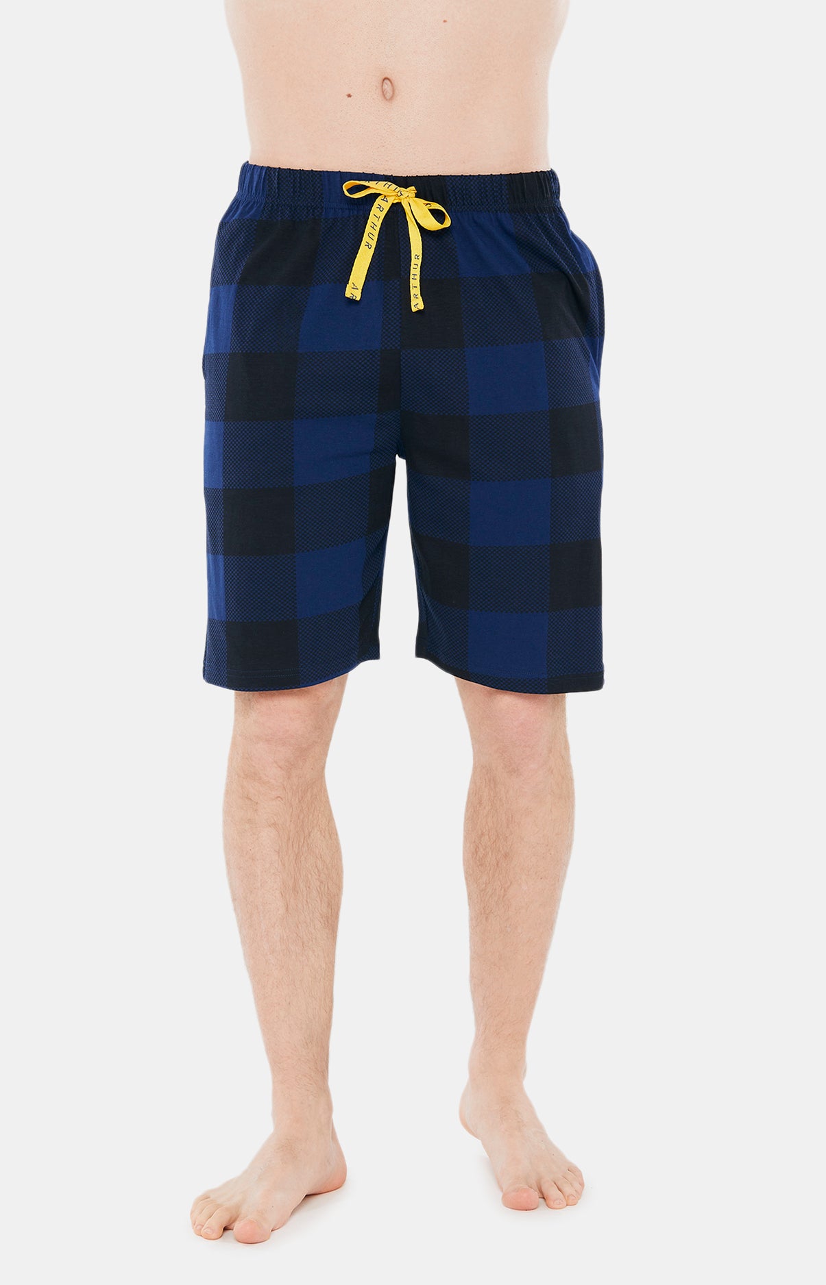 arthur-bob-good-night-pyjashort-coton-bio-marine-homme image 5