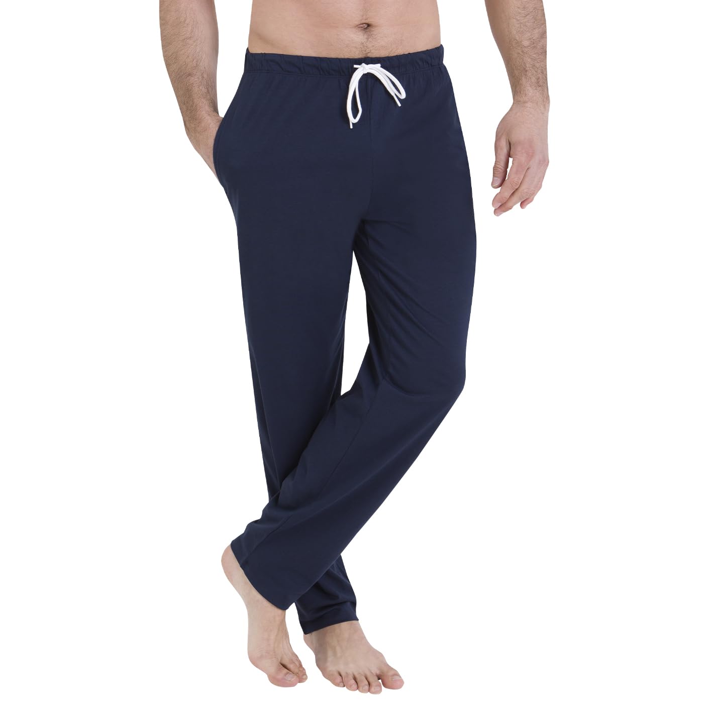 athena-easy-coton-pyjama-long-homme-rayures-bleues-taille-m-coton image 2