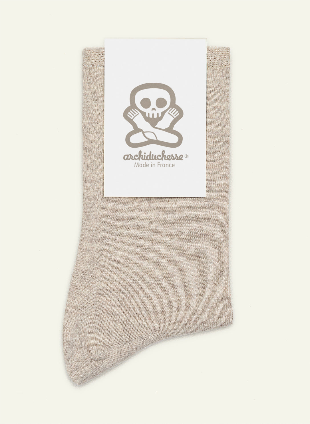 archiduchesse-recycl-e-greige-ta-thunberg-chaussettes-beige image 3