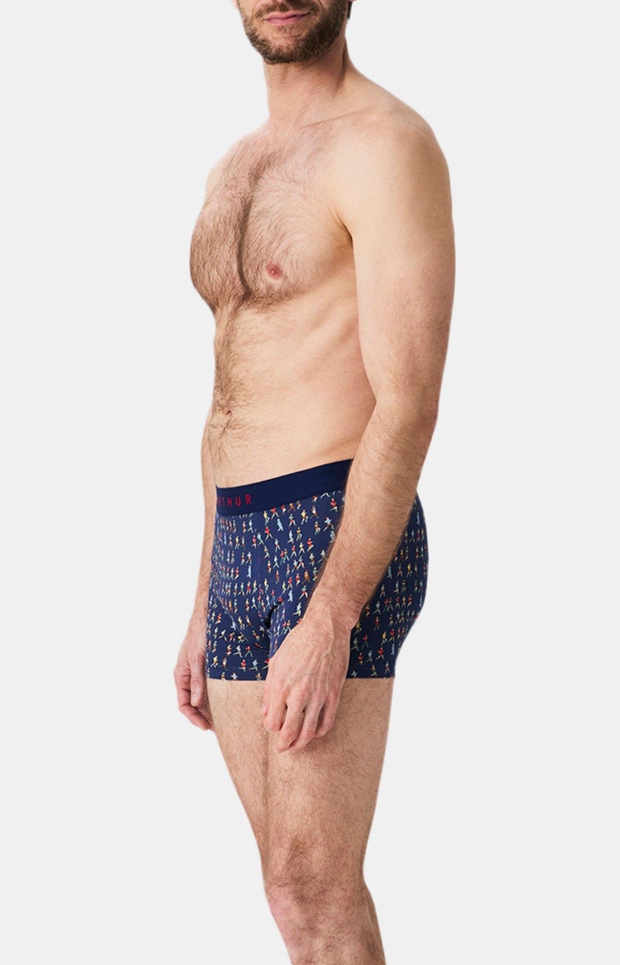 arthur-bob-marathon-boxer-homme-marine-coton-bio image 5