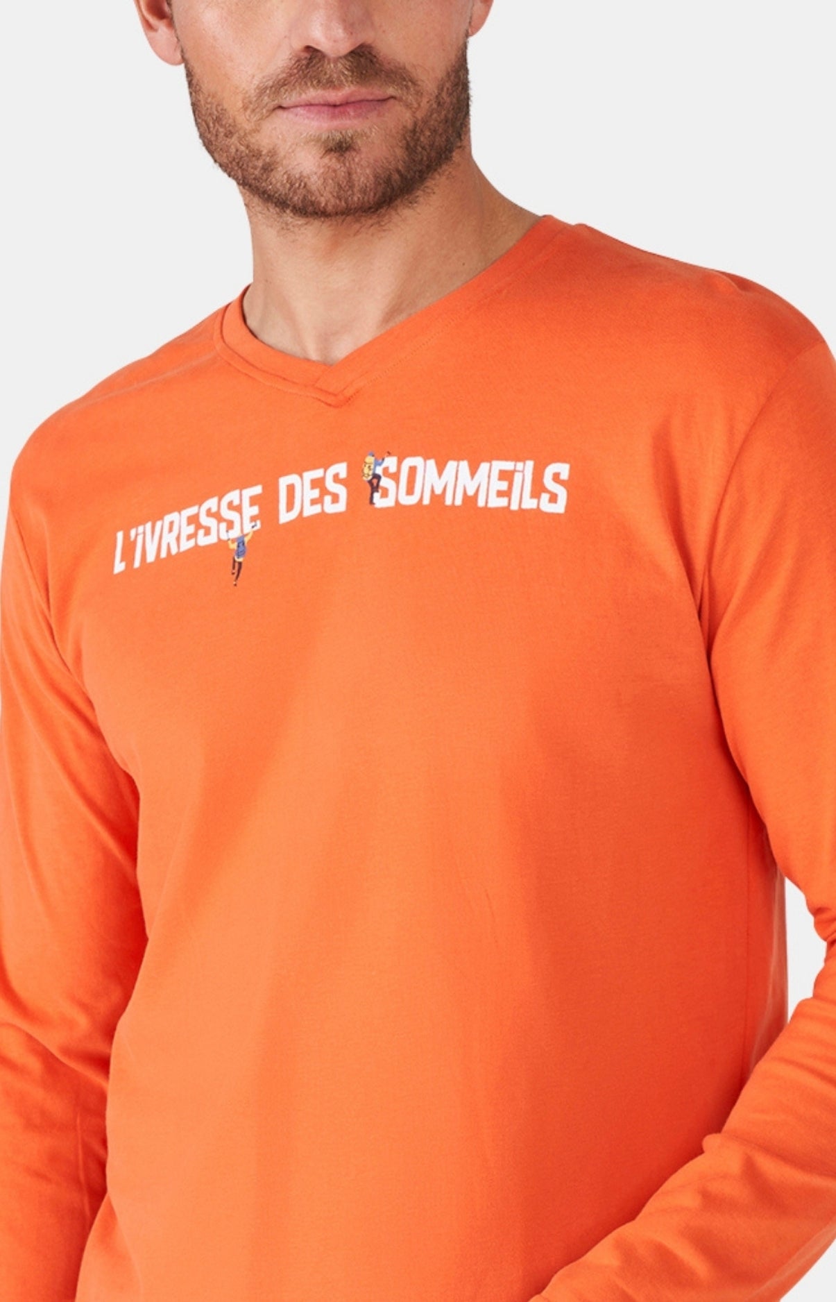 arthur-bob-everest-pyjama-homme-bleu-coton-bio-manches-longues image 2