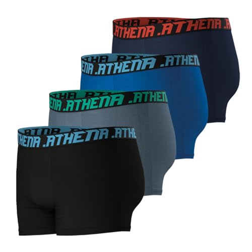athena-my-petit-prix-lot-4-boxers-homme-coton-stretch-gris-bleu image 8