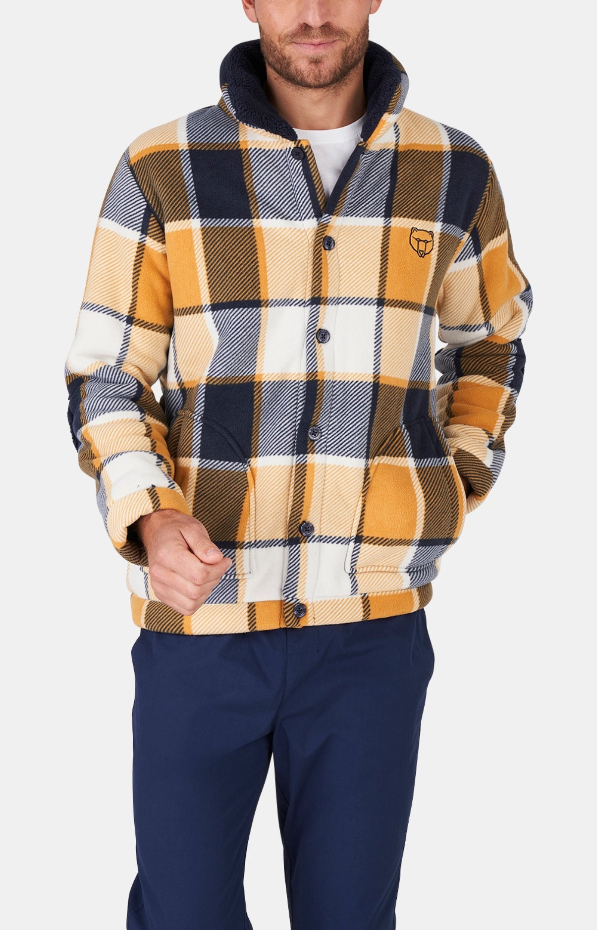 arthur-happy-40-veste-polaire-homme-gold-l-polyester image 4