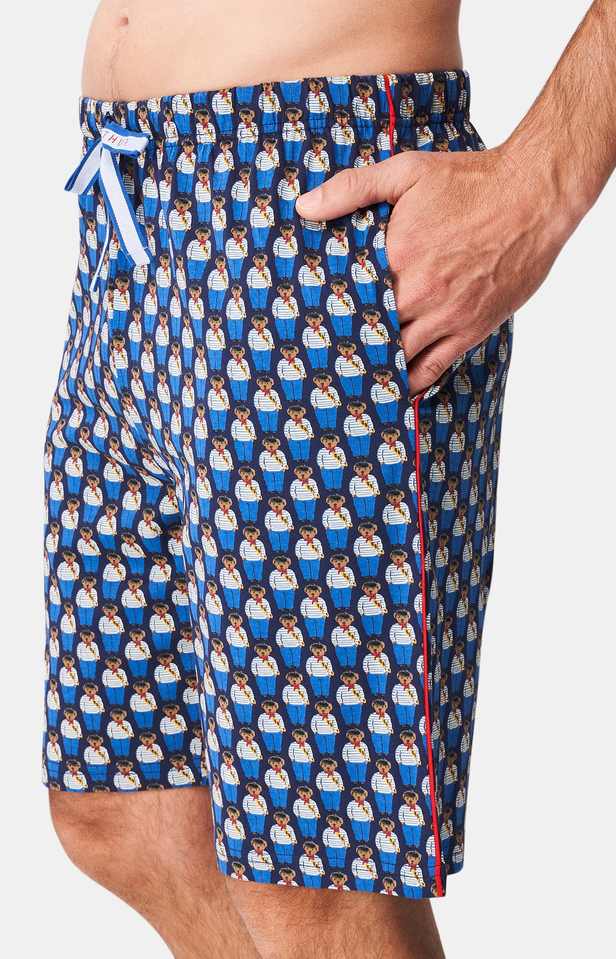 arthur-bob-teddy-in-paris-pyjashort-homme-marine-coton-bio image 6