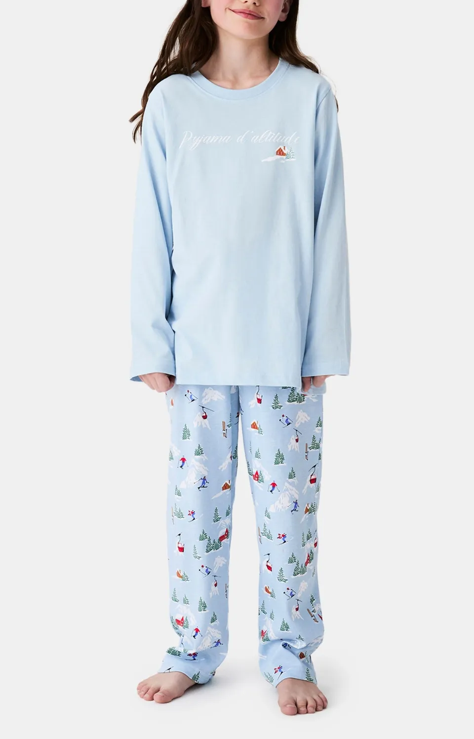 arthur-bob-no-l-en-altitude-pyjama-enfant-ciel-coton-pais image 1
