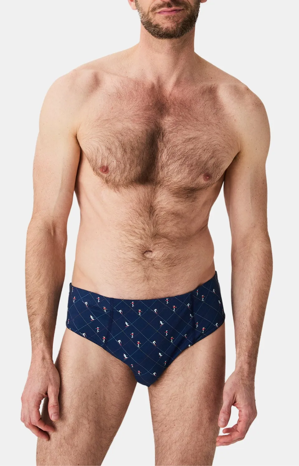 arthur-le-club-slip-coton-ski-marine-homme image 1