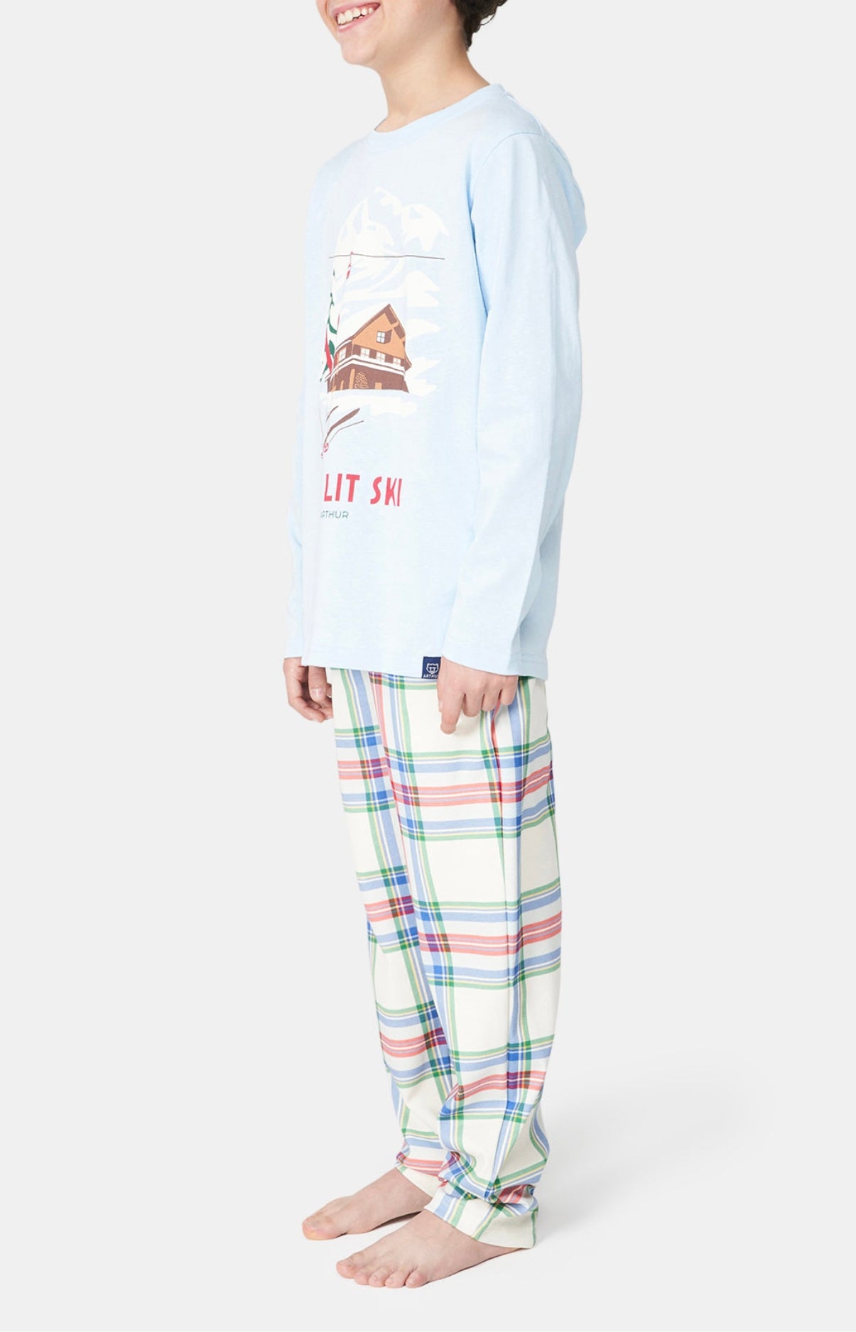 arthur-bob-pyjama-th-lit-ski-pyjama-enfant-blanc-coton-bio image 5