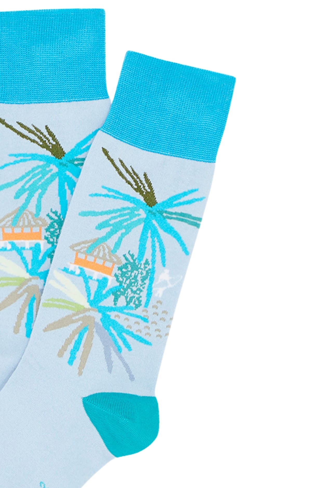 arthur-bob-tropical-chaussettes-coton-bleu-40-46 image 2
