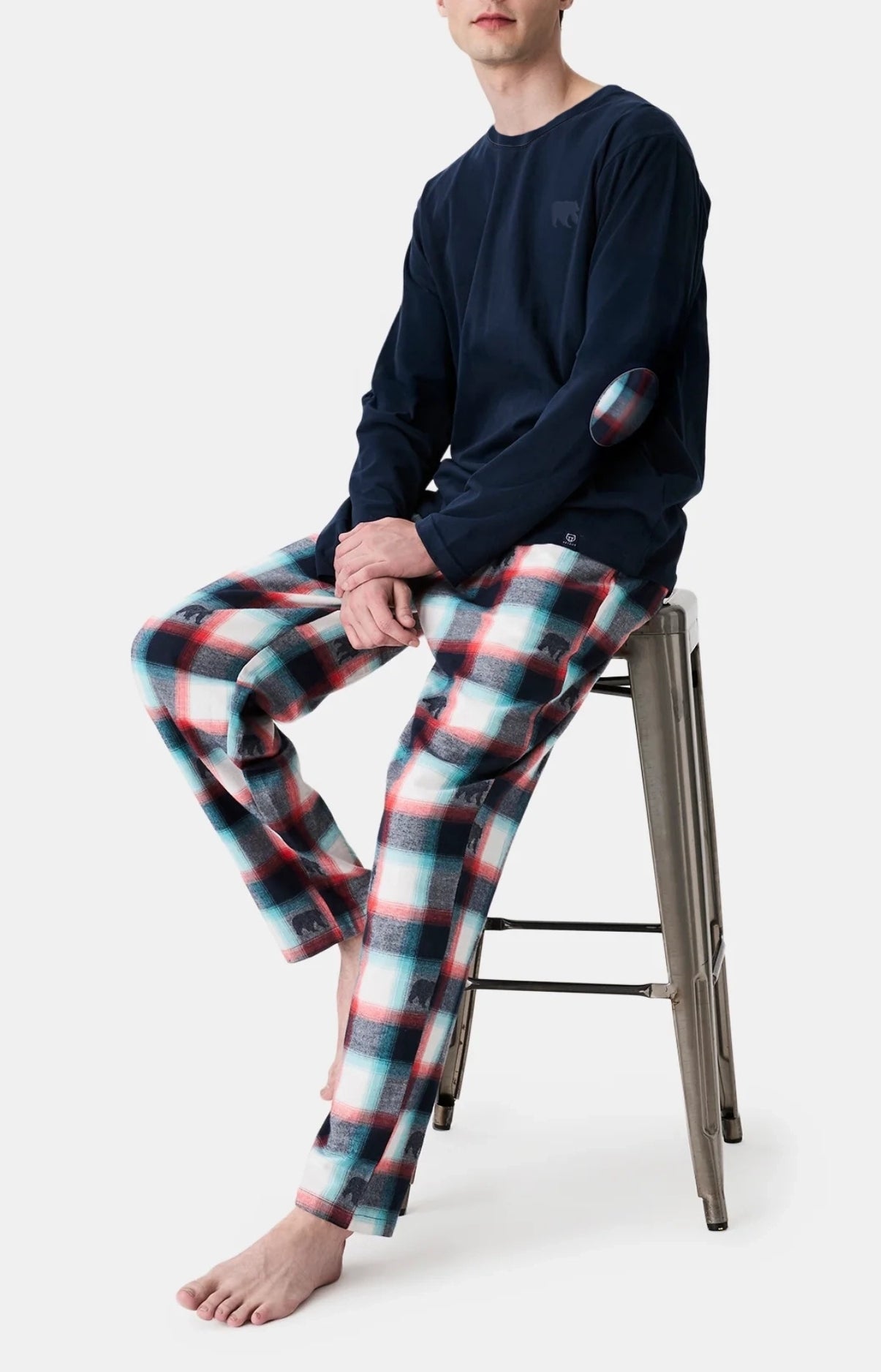 arthur-bob-bear-pyjama-ours-flanelle-multicolore-chaud image 4