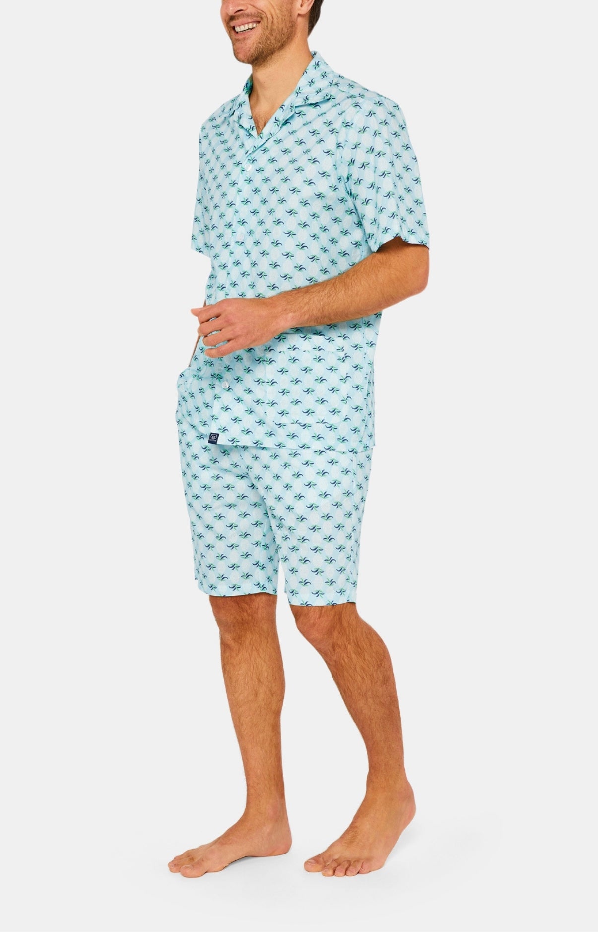 arthur-bob-ananas-pyjama-court-coton-lagon-m image 2
