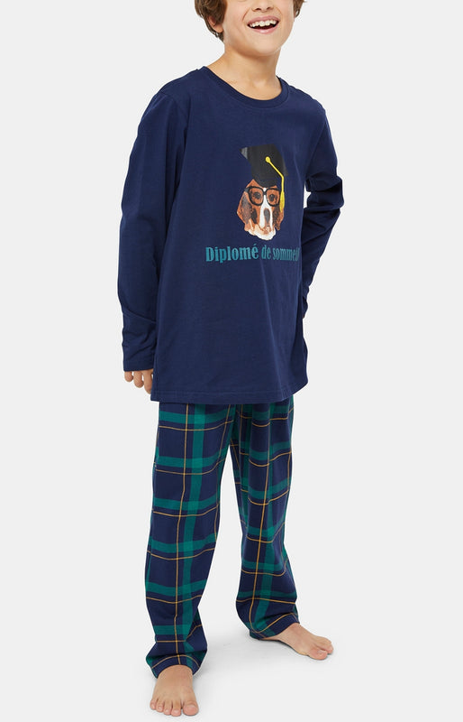 arthur-bob-dipl-m-de-sommeil-pyjama-enfant-marine image 1