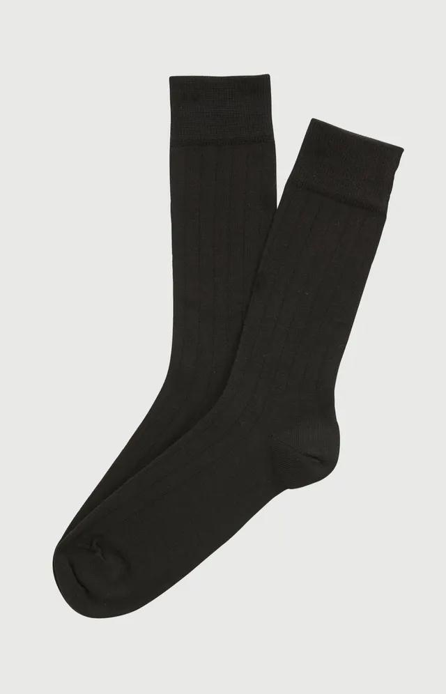 arthur-bob-chaussettes-laine-coton-noir-40-46-chaudes image 1