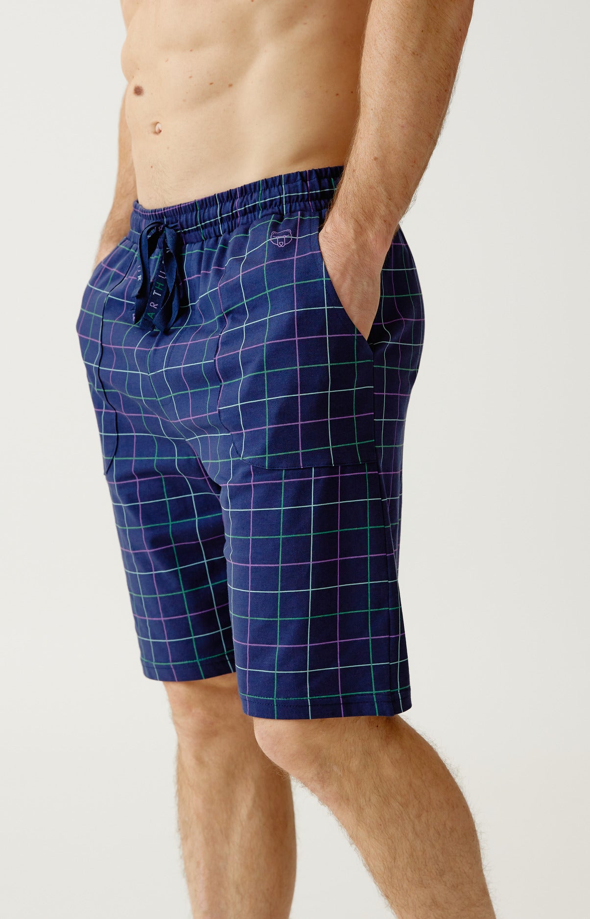 arthur-bob-short-carol-short-homme-coton-bio-marine-l image 5