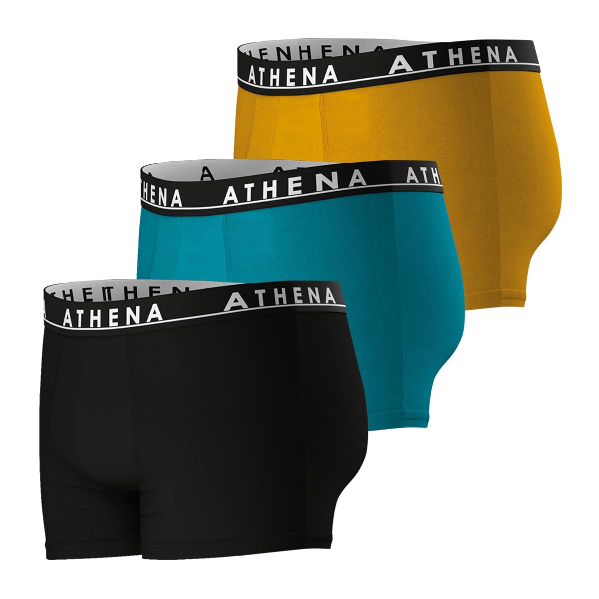 athena-easy-color-lot-3-boxers-homme-coton-noir image 2