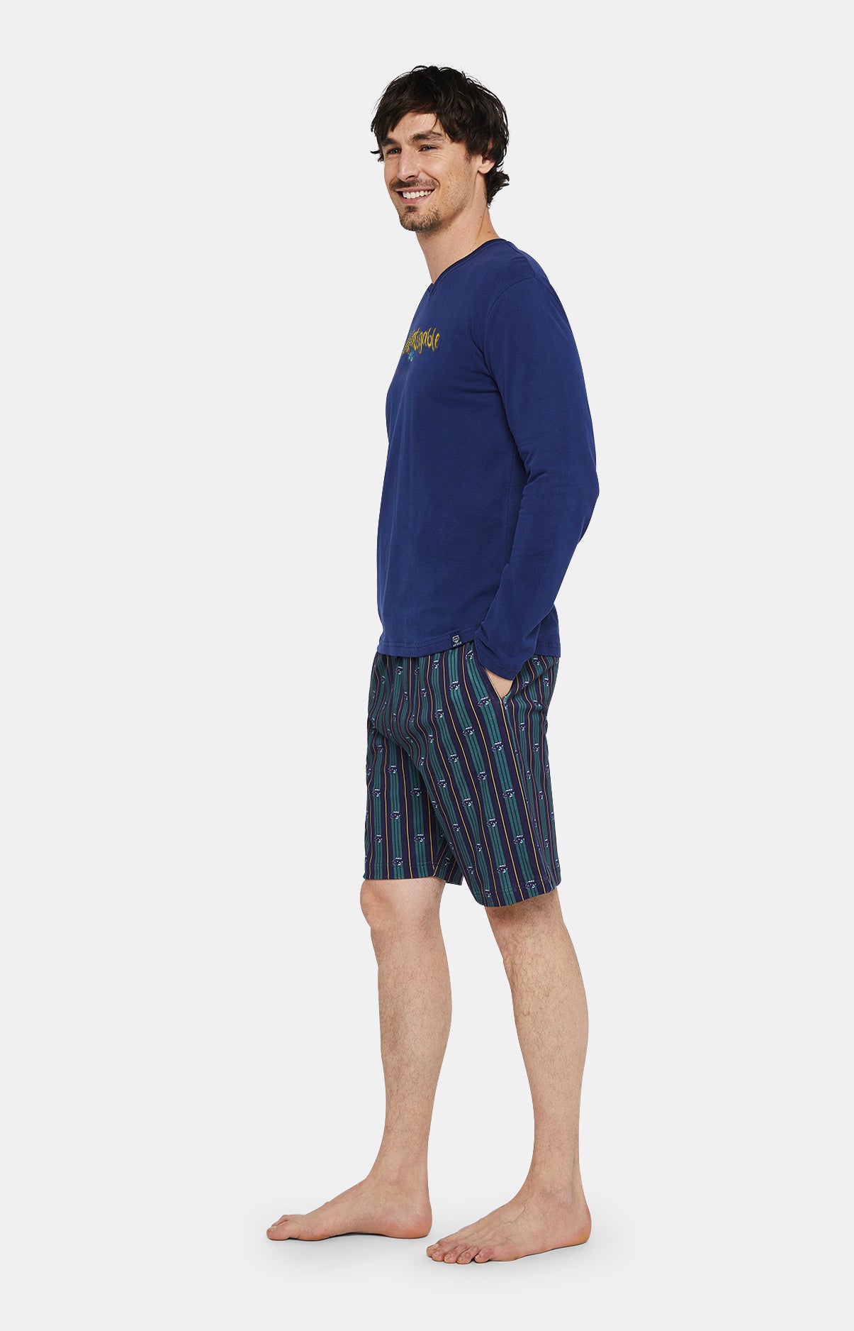 arthur-bob-pyjashort-2cv-infatiguable-pyjama-marine image 2