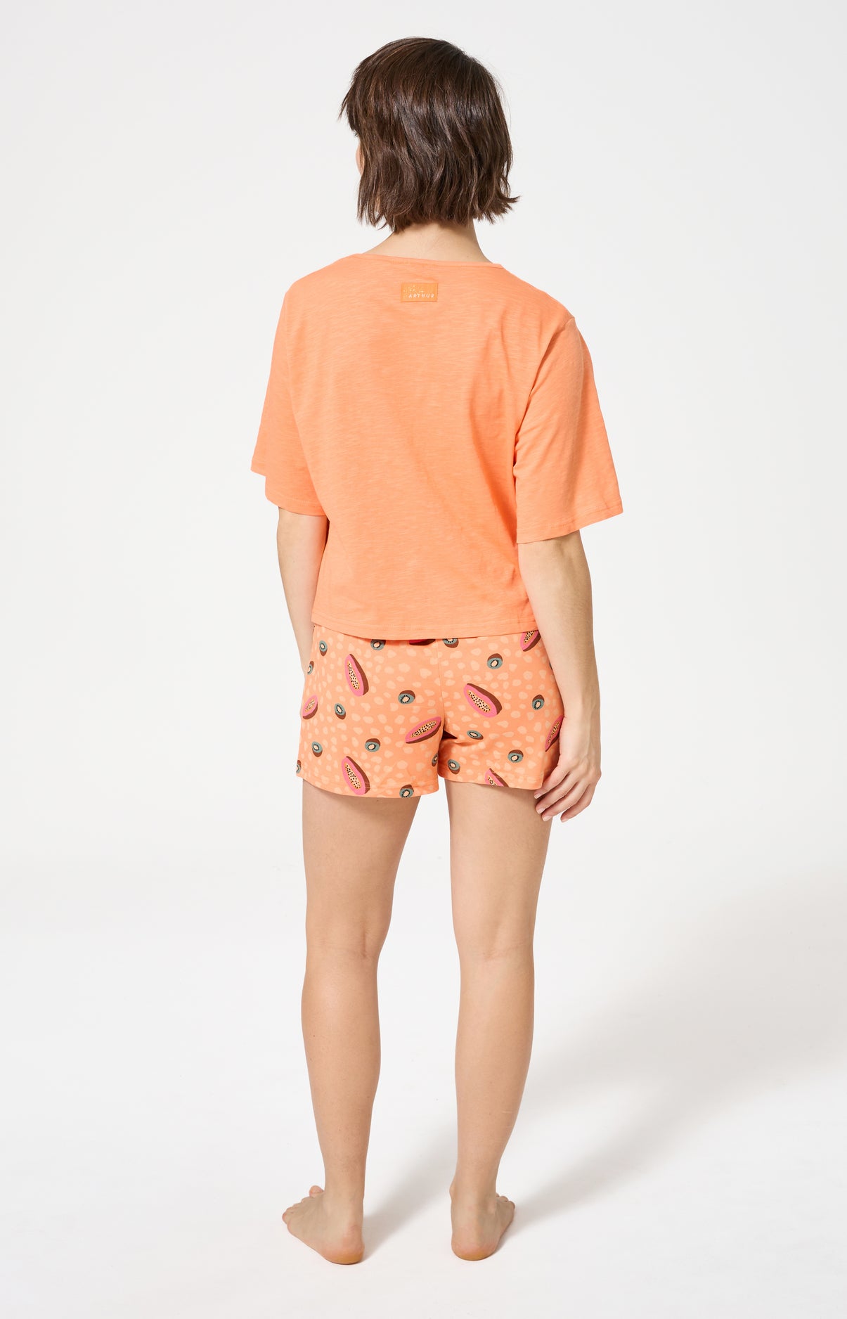 arthur-bob-dolce-vitamines-pyjashort-coton-orange-m-humoristique image 6