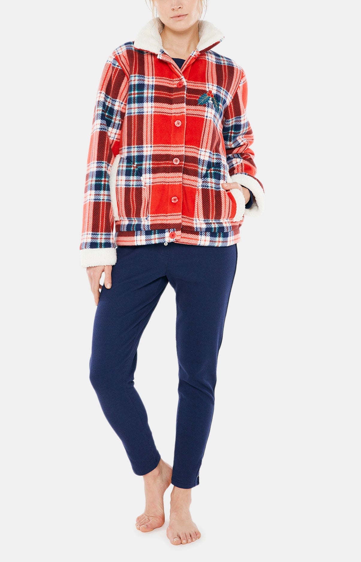 arthur-bob-logan-veste-polaire-femme-rouge-40-42 image 1