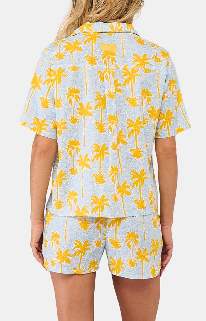 arthur-bob-pyjashort-palmier-pyjama-femme-jaune-bio image 6