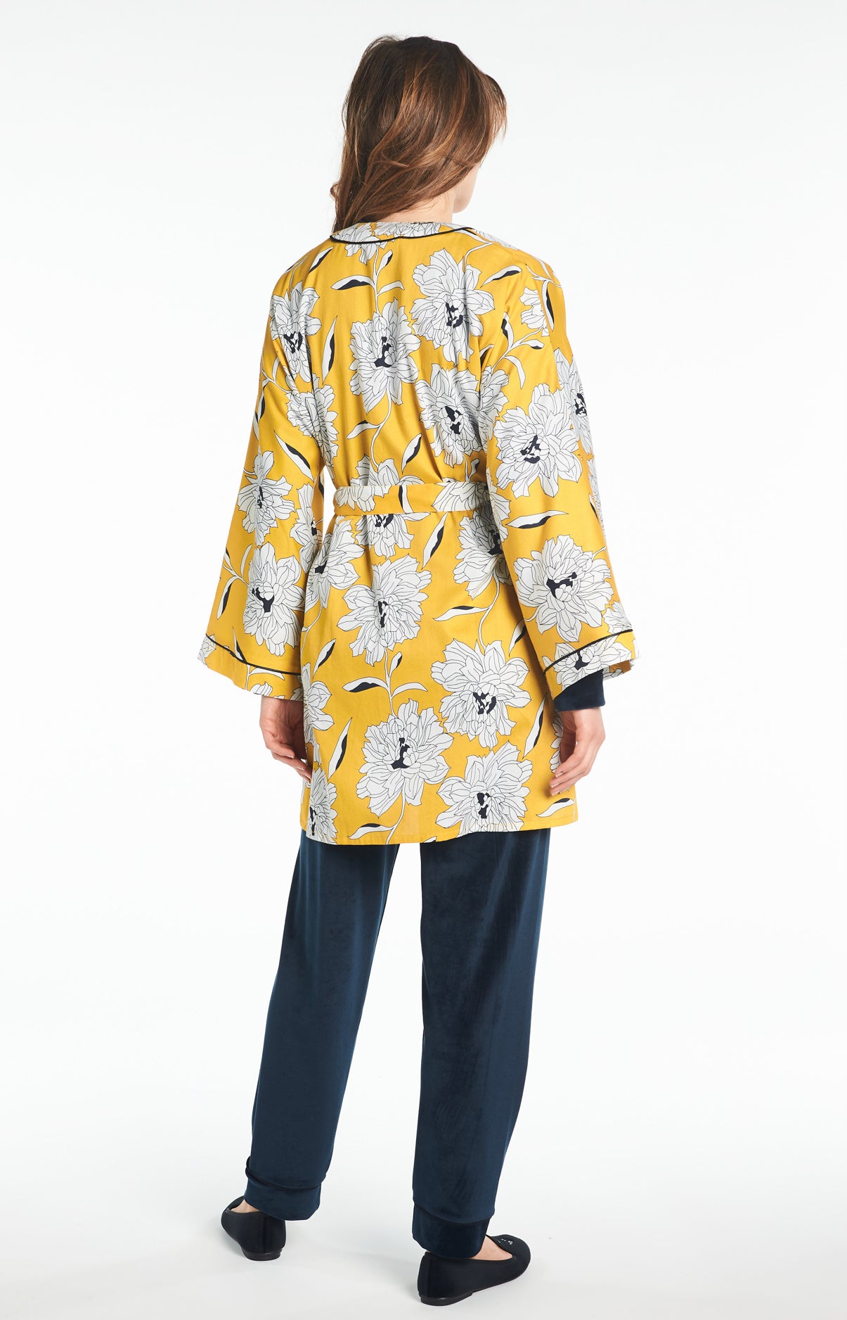 arthur-bob-simone-kimono-femme-jaune-coton-taille-3 image 5