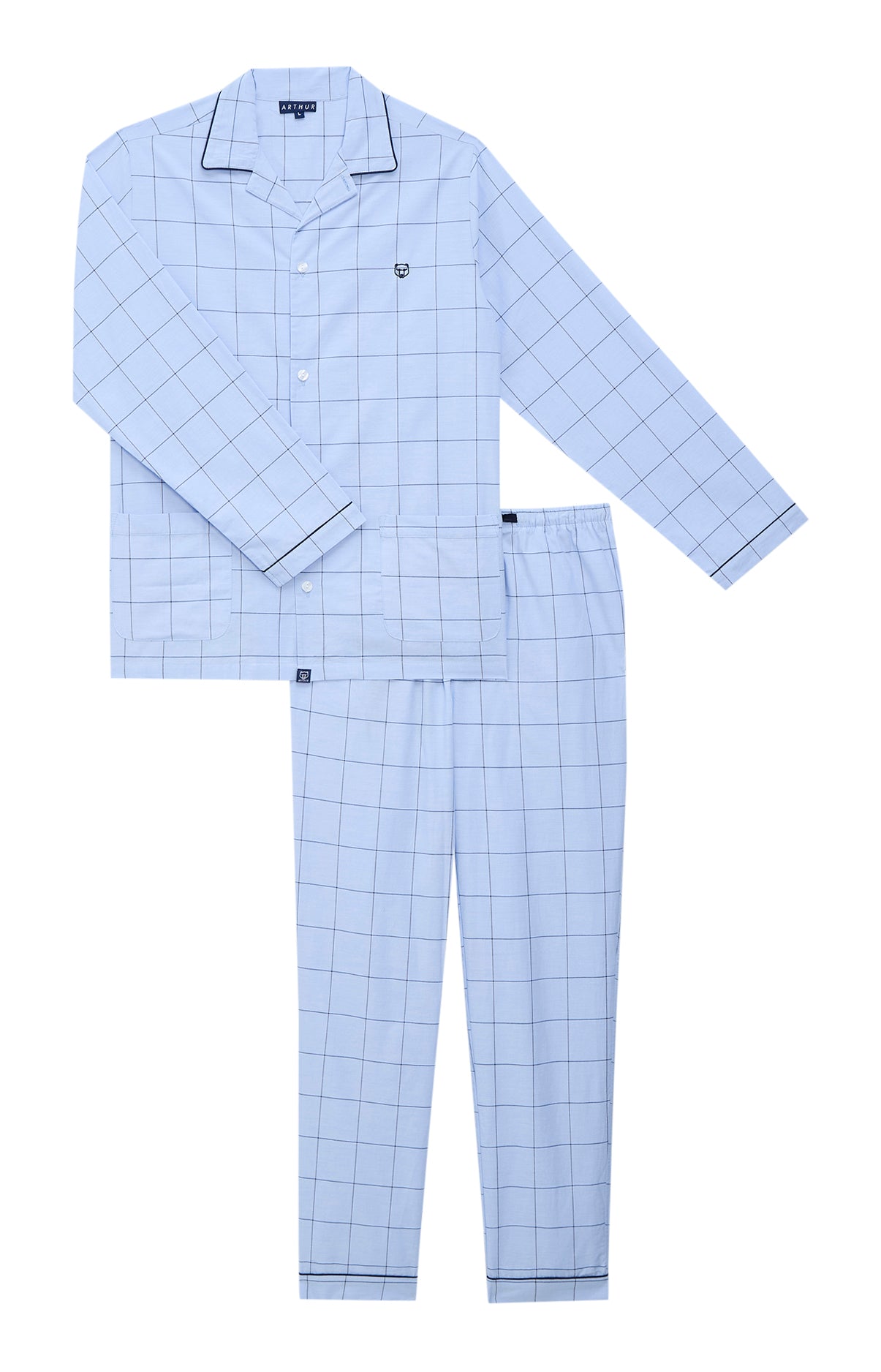 arthur-bob-n-009-pyjama-coton-homme-ciel image 3