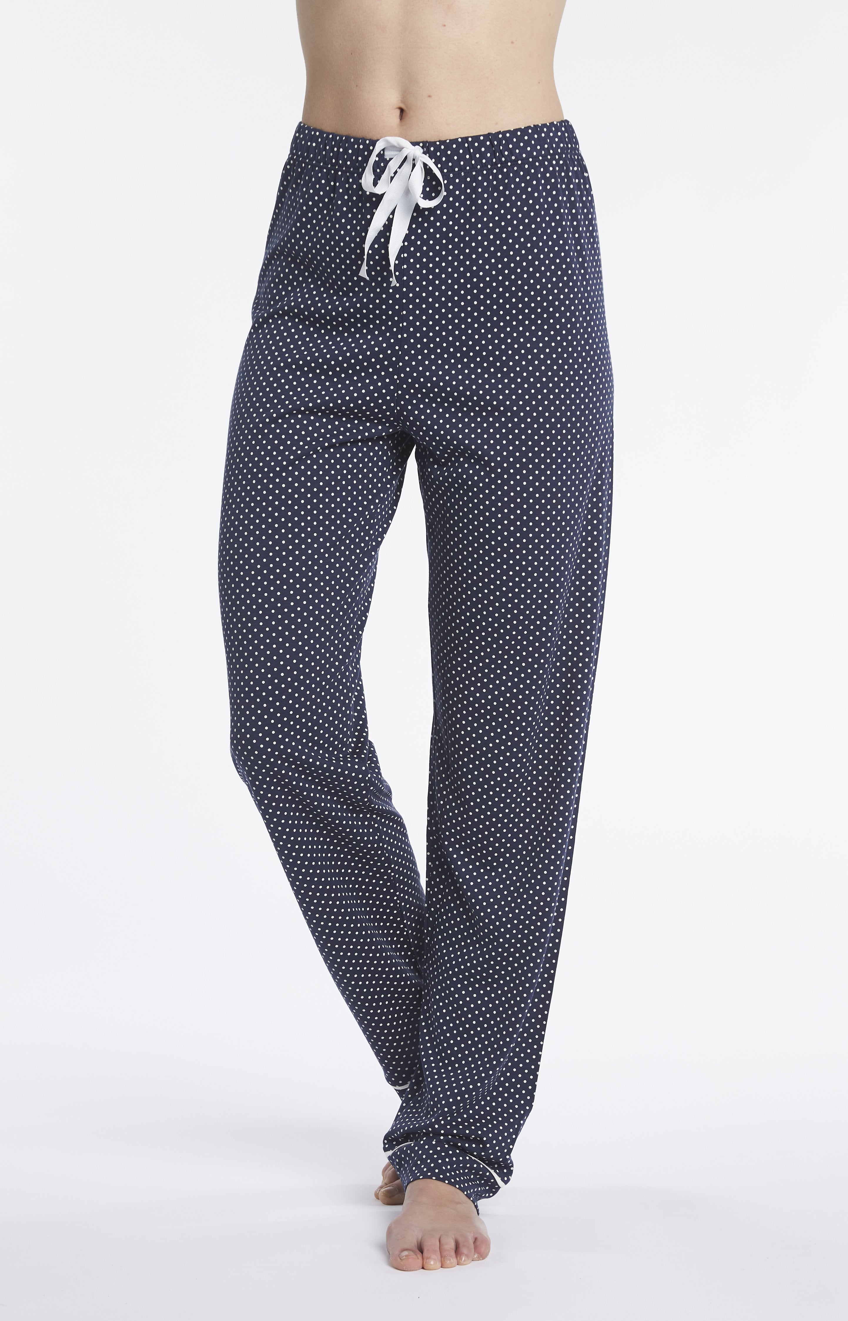 arthur-bob-pois-pyjama-long-femme-marine-lyocell-coton image 6