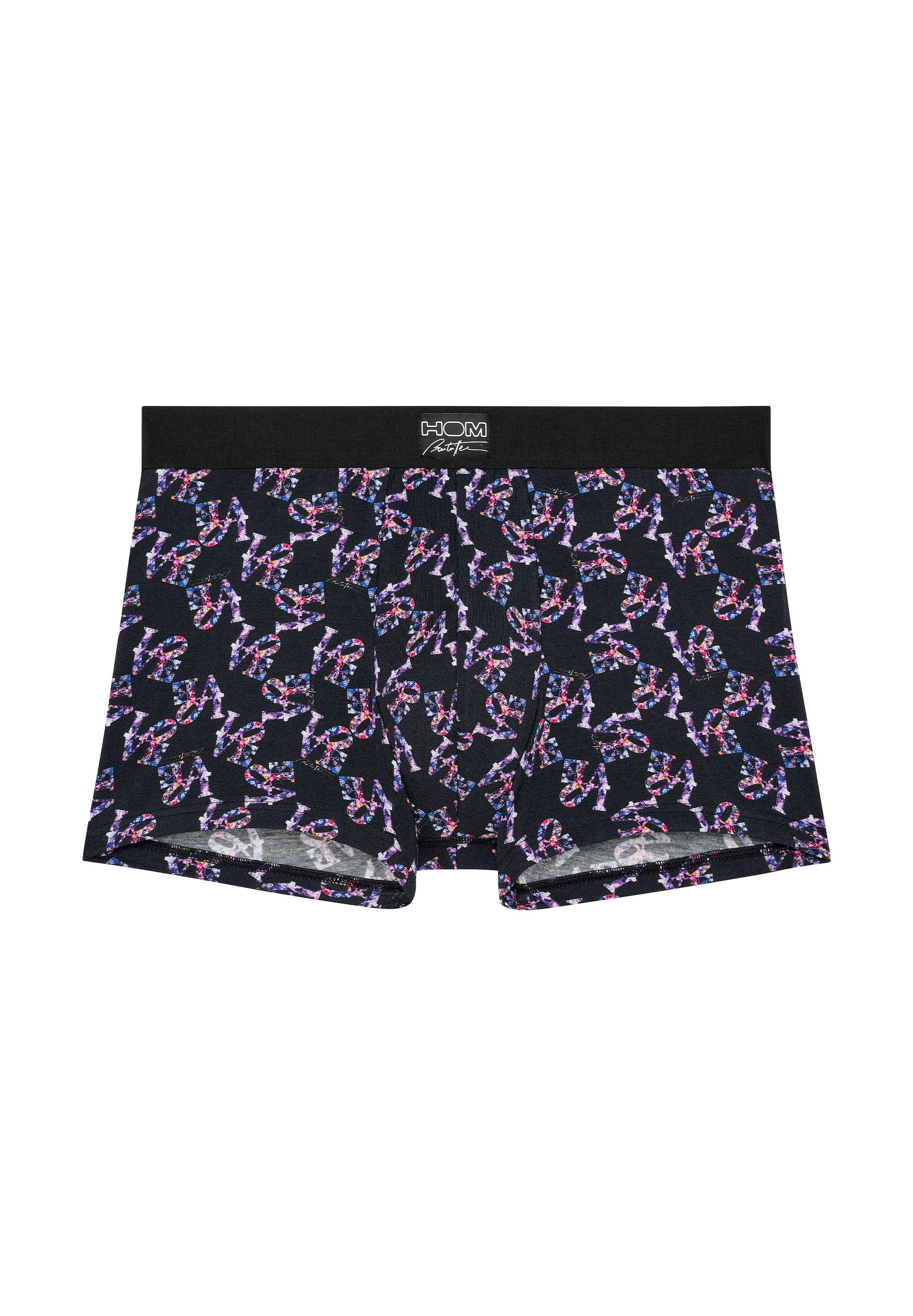 hom-pop-love-boxer-homme-noir-imprim-coton-modal image 1