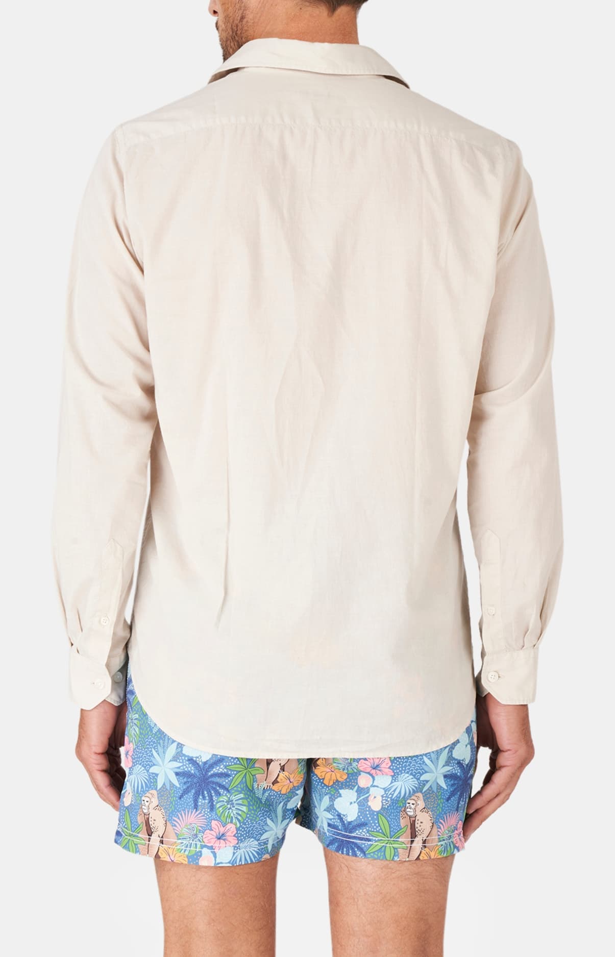 arthur-bob-chemise-voile-coton-homme-beige-m image 5