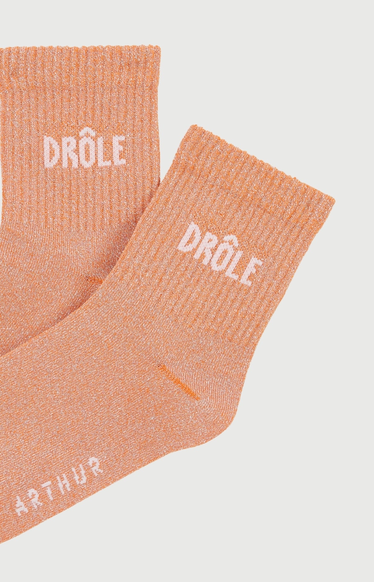 arthur-bob-chaussettes-coton-fantaisie-orange-36-40 image 2
