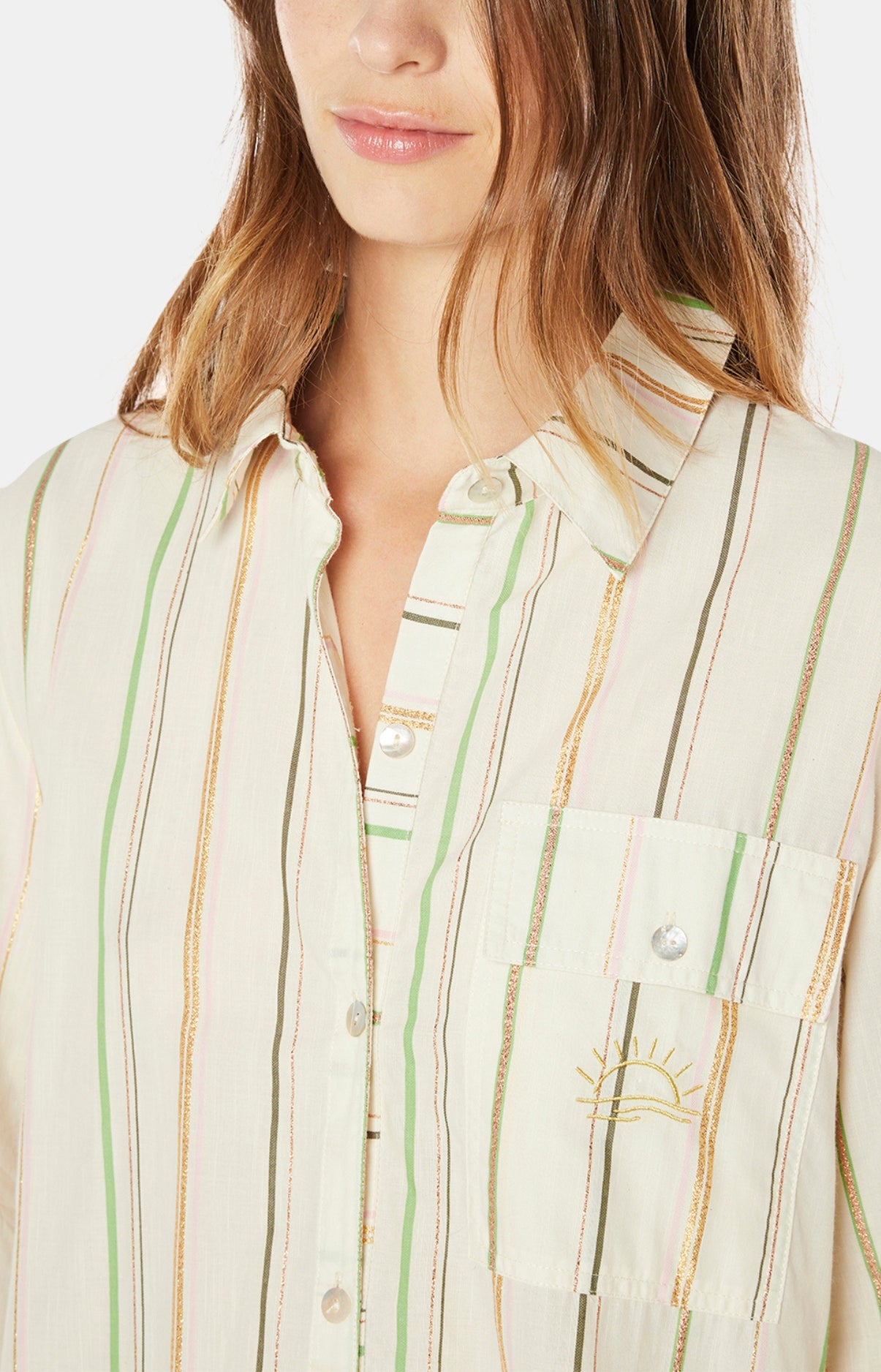 arthur-bob-robe-chemise-sunset-ivoire-ray-e-coton image 2