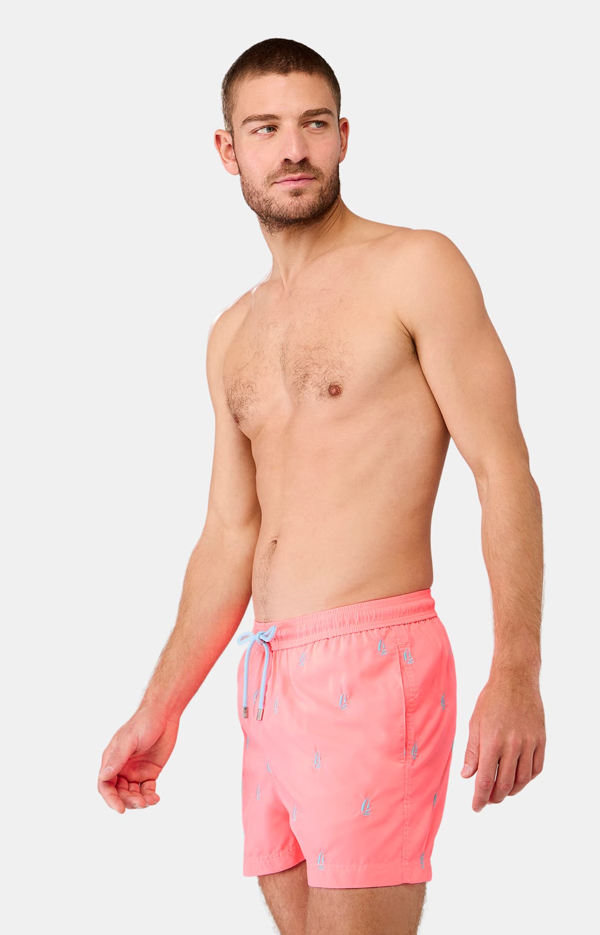 arthur-bob-brod-bateau-short-de-bain-rose-recycl image 4