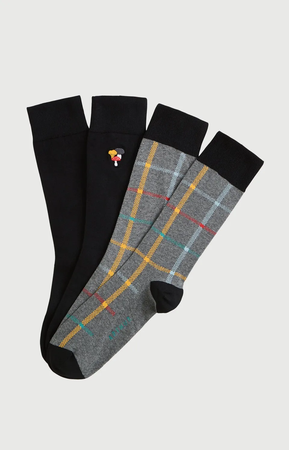 arthur-bob-champignon-pack-2-chaussettes-gris-40-46 image 1