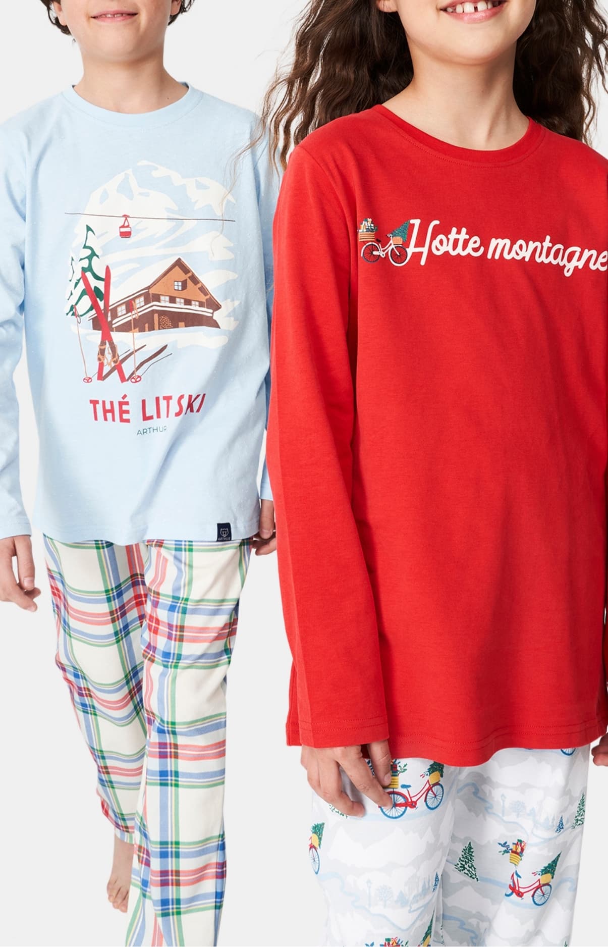arthur-bob-hotte-montagne-pyjama-enfant-coton-bio-blanc image 7