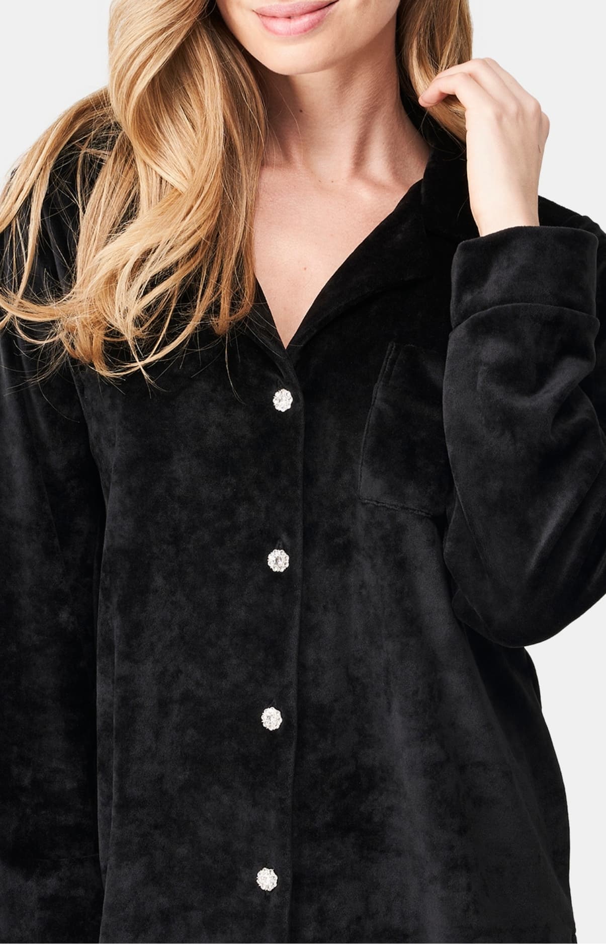 arthur-velvet-chic-pyjama-femme-velours-noir image 2