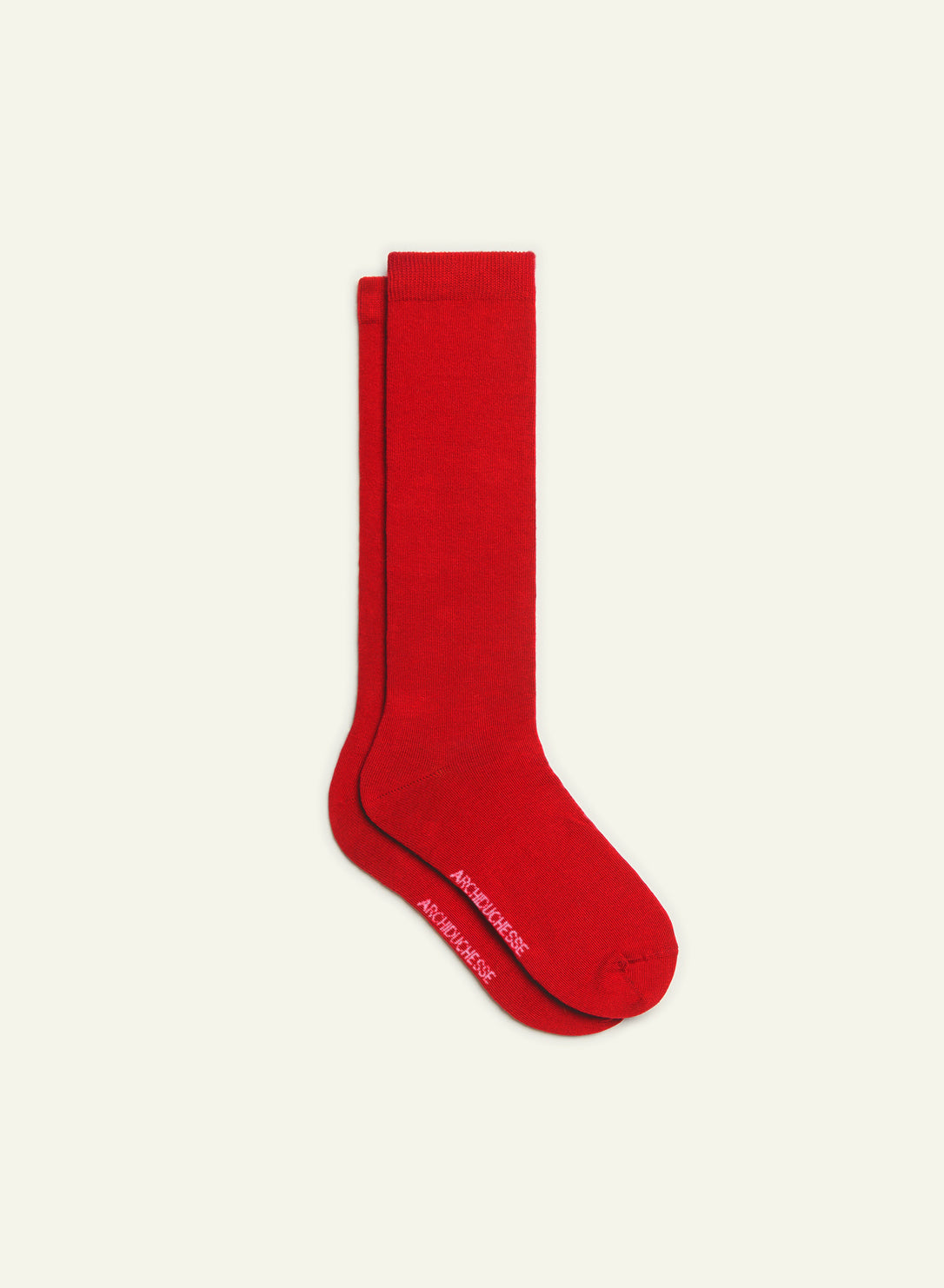 archiduchesse-de-ville-rouge-cardinal-chaussettes-coton-rouge image 2