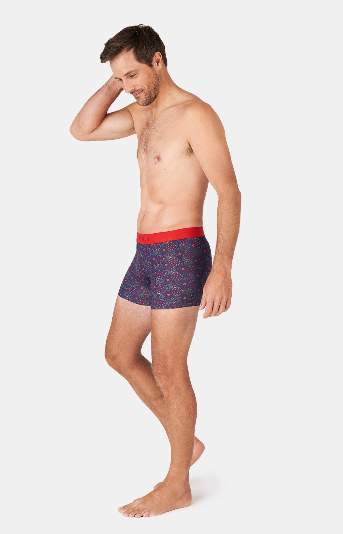 arthur-bob-fruit-d-fendu-boxer-homme-marine-m-bio image 4