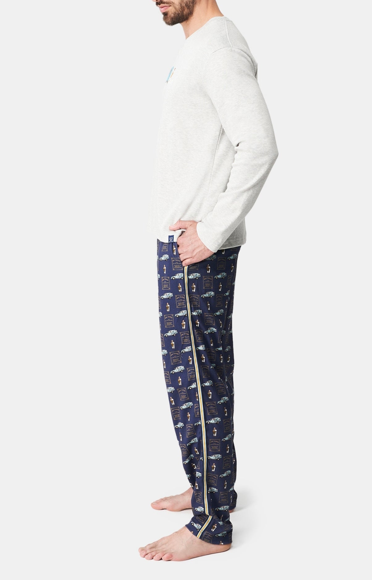 arthur-bob-pain-au-lit-pyjama-homme-marine-coton-bio-chaud image 4