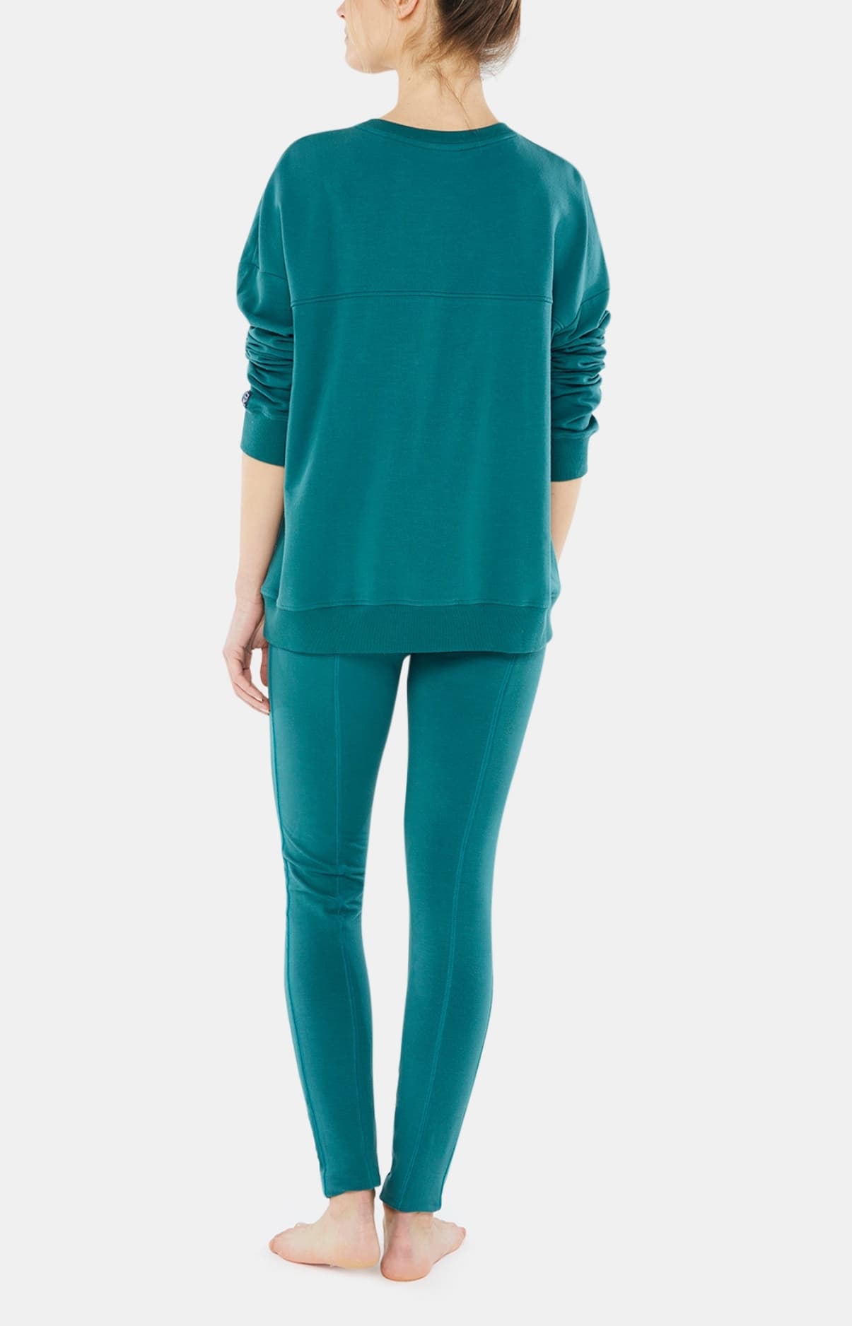arthur-bob-pyjama-yoga-coton-femme-meraude-stretch image 4