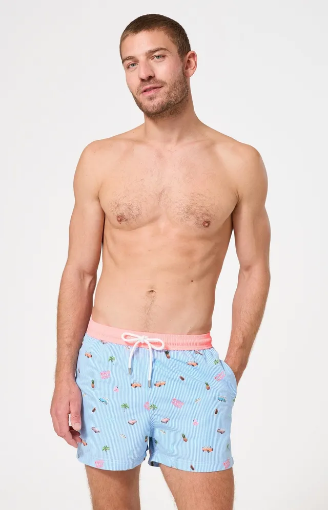 arthur-californie-short-de-bain-homme-bleu-recycl image 1