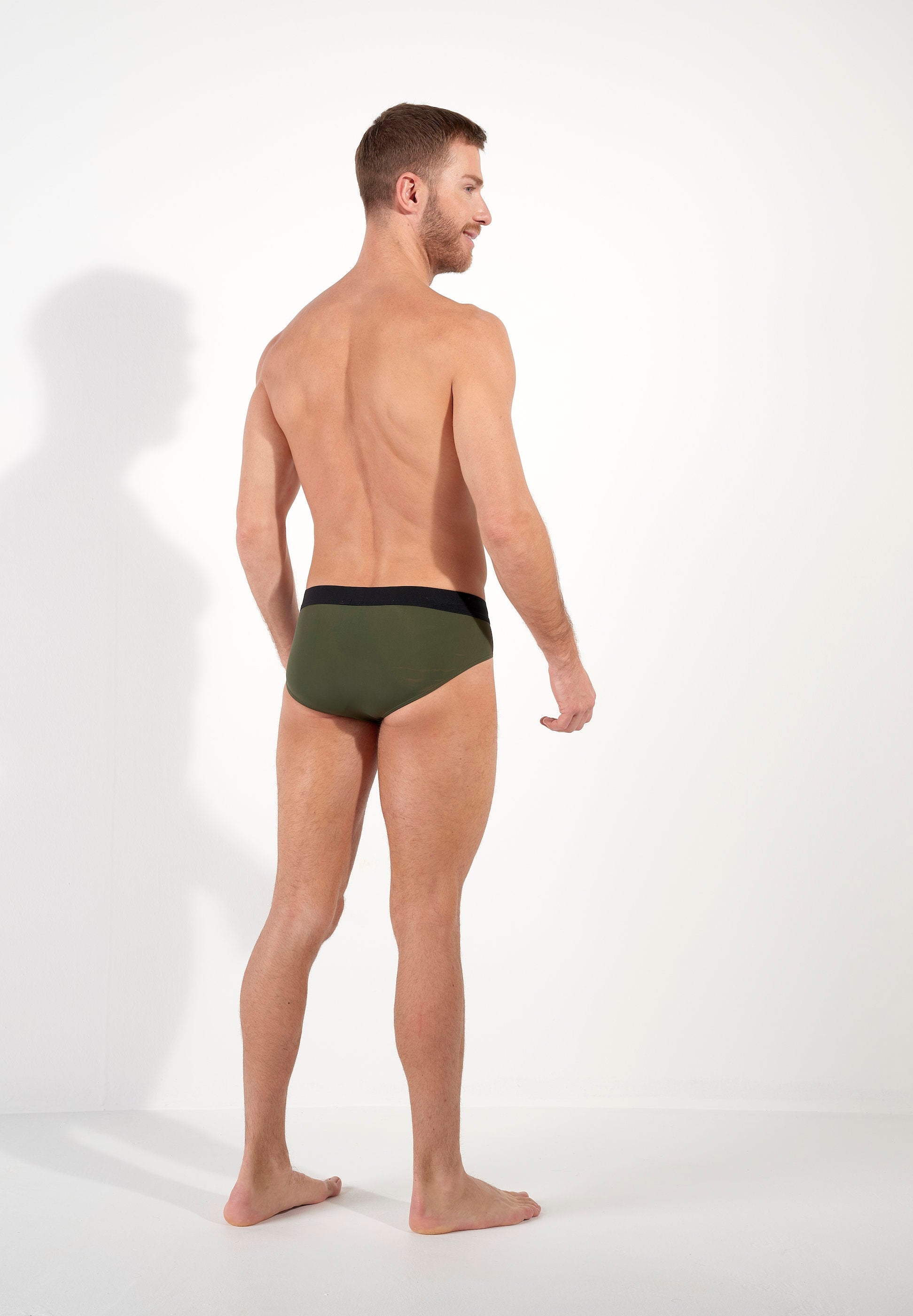 hom-supersoft-mini-slip-homme-kaki-microfibre-respirant image 6
