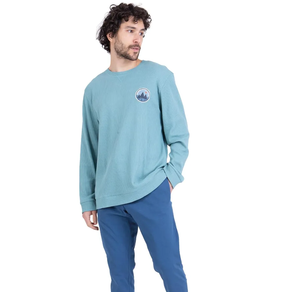 athena-easy-coton-pyjama-long-homme-100-coton-bleu image 1