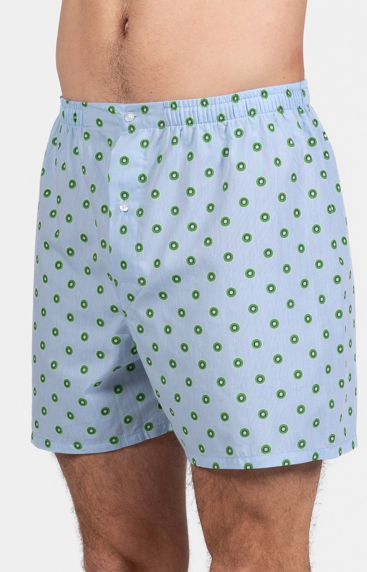 arthur-bob-kiwi-pyjama-court-coton-bleu image 4