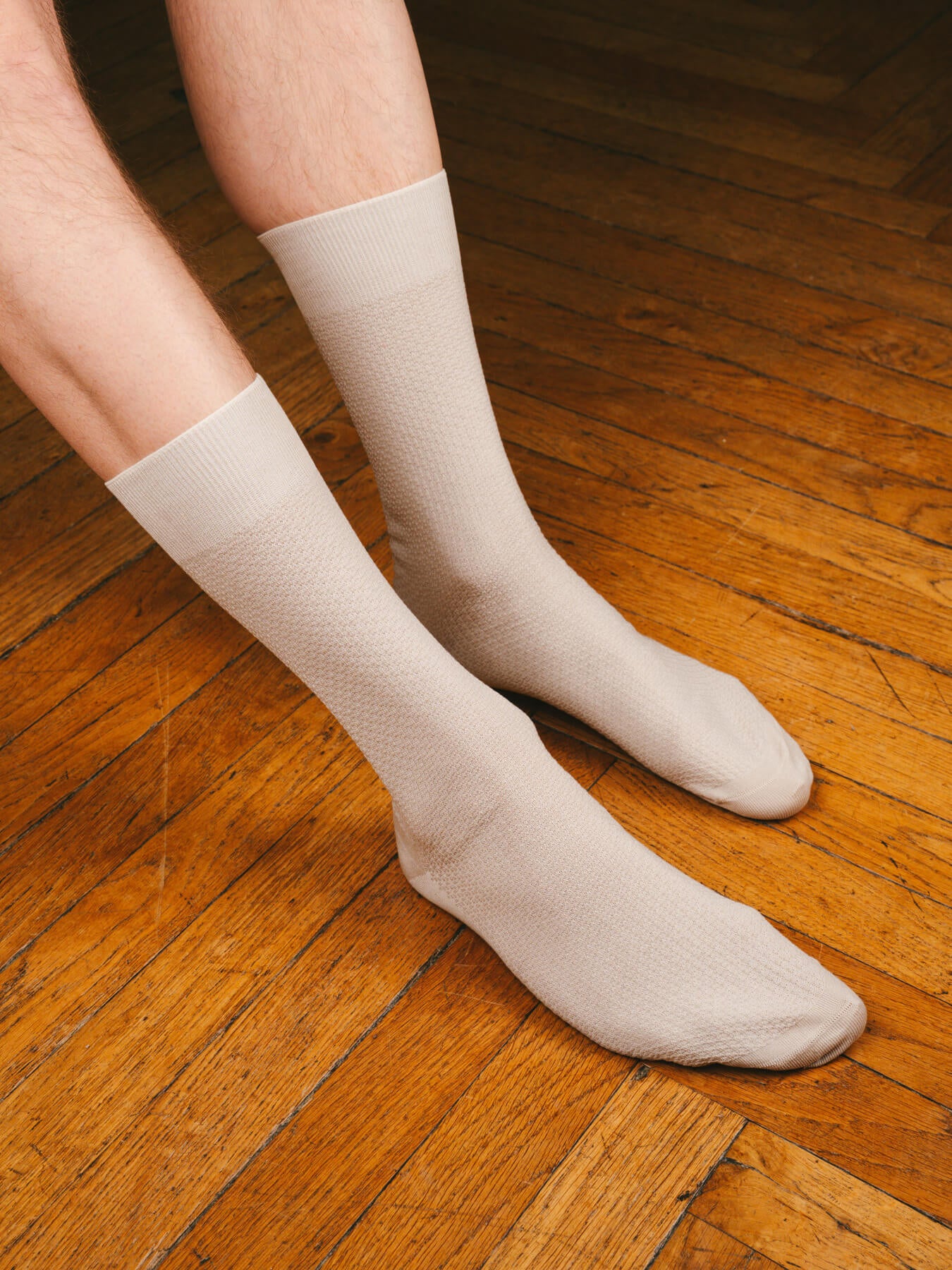 p-trone-chaussettes-fil-d-cosse-nid-d-abeille image 2