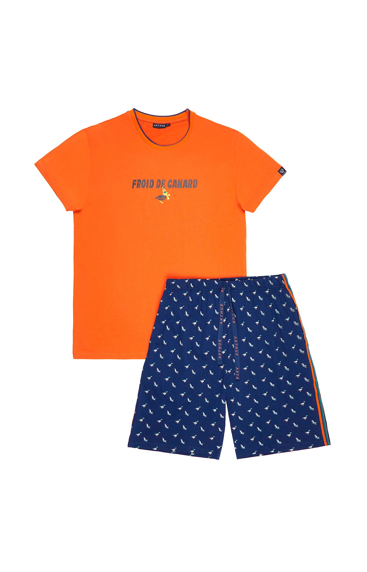 arthur-bob-pyjashort-colvert-coton-bio-marine image 3