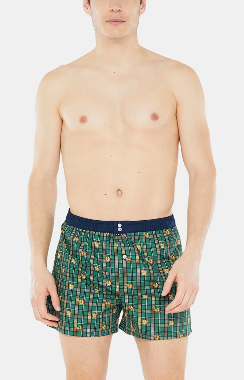 arthur-le-club-n-1007-cale-on-suspensoir-vert-coton-bio image 1