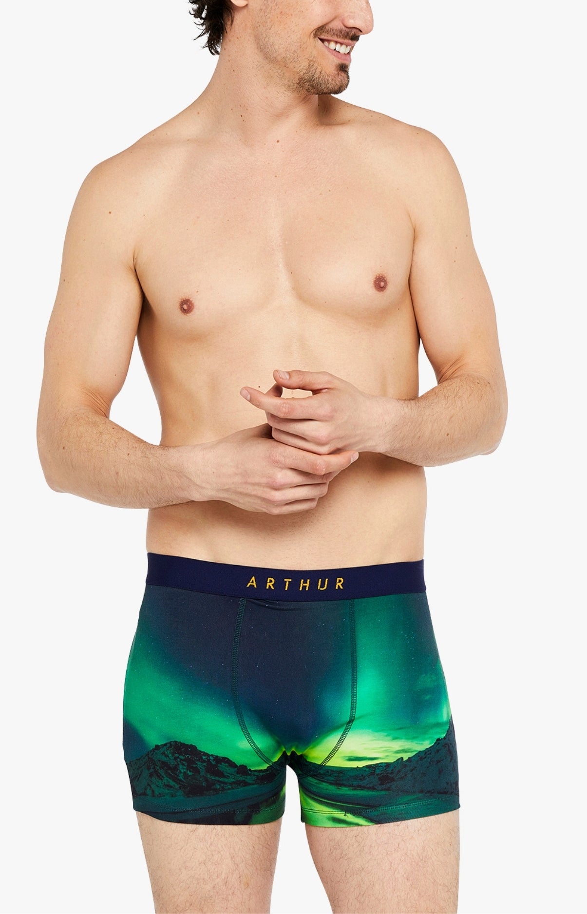 arthur-bob-bor-al-boxer-vert-coton-bio-homme image 1