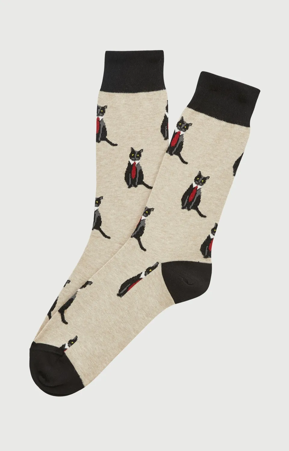 arthur-bob-cat-sup-chaussettes-homme-beige-40-46-coton image 1