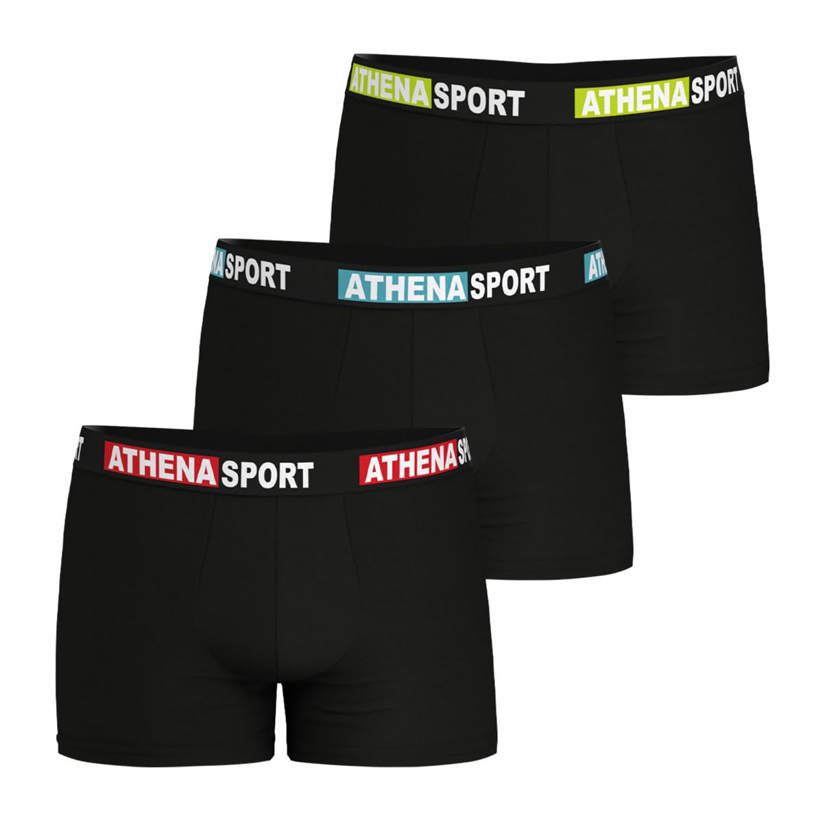 athena-daily-sport-lot-3-boxers-homme-coton image 2