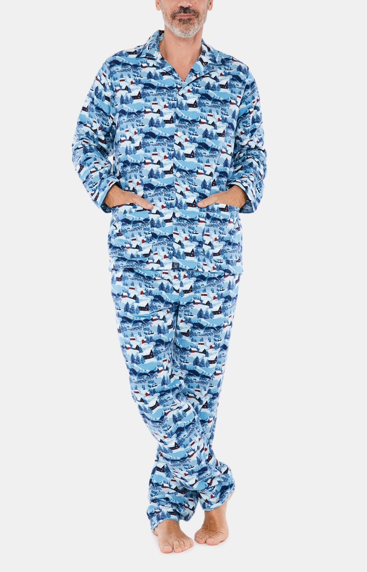 arthur-bob-petits-chalets-pyjama-boutonn-bleu-l image 1