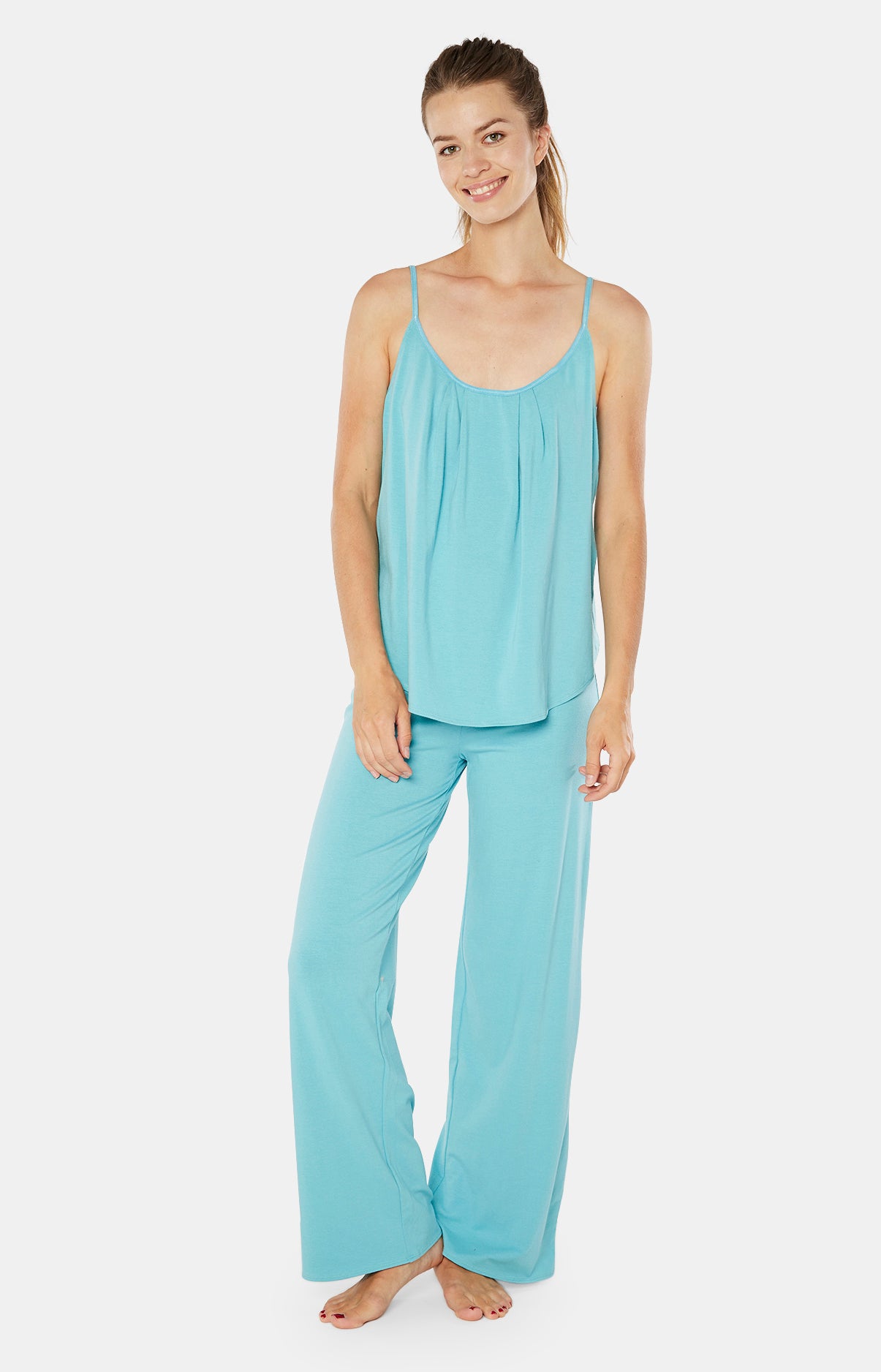 arthur-atoll-caraco-pantalon-femme-bleu-coton-modal image 5